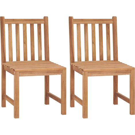 315611 Garden Chairs 2 pcs Solid Teak Wood vidaXL (1/5)