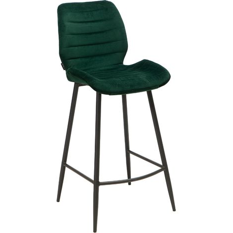 Naber Hocker Step 2V, Gestell schwarz, Bezug dunkelgrün (1/5)