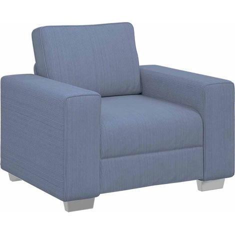 Maison Exclusive - Divano Sedia Blu 100x77x82 cm Tessuto di velluto a coste