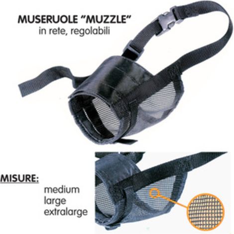 MUSERUOLA P/CANI MUZZLE IN RETE TAGLIA  M