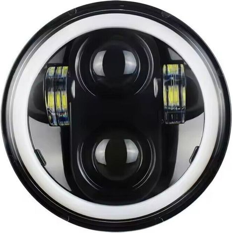1 Phare E24 5,75 pouces,feux de jour et croisement,lentille polycarbonate,étanche IP67,pour Simson S51 S50 Schwalbe (1/5)