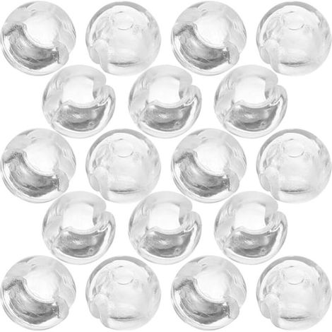 25 Pièces Arrêts De Chaîne De Perles Transparente pour Stores Enrouleurs - Fixateurs De Chaînette pour Rideaux Et Fenêtres Accessoires Pratiques pour Ajustement Et Sécurité (1/5)