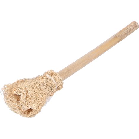 Brosse de nettoyage en luffa naturel pour tasses, théières et accessoires de cérémonie du thé