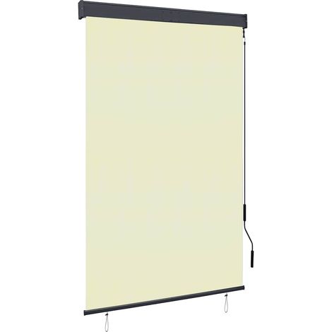 Store roulant d'extérieur 120 x 250 cm Crème (1/5)