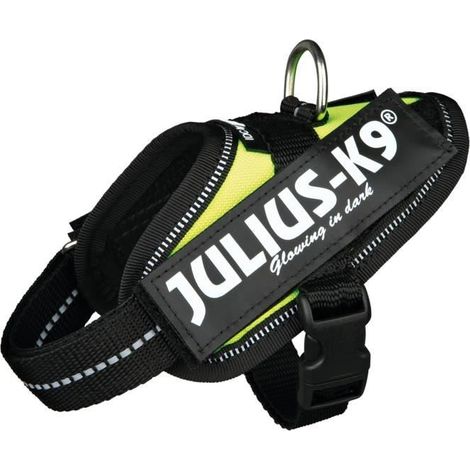 JULIUS-K9 HARNAIS POWER IDC BABY 1/XS: 2936CM JAUNE FLUO POUR CHIEN 14807