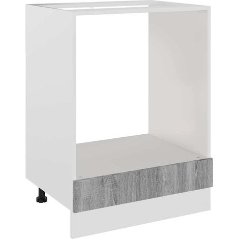 Maison Exclusive - Mueble para horno "Riga" gris Sonoma 60x46x81,