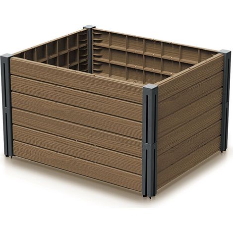 Base per aiuola da orto Prosperplast Planet 75,6x61,8x46cm marrone