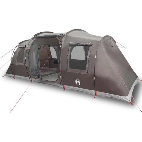vidaXL Tienda de campaña túnel para 4 personas impermeable marrón (1/2)