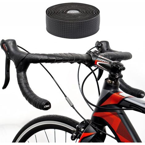 2 rollos,Cinta para manillar,Cinta antideslizante para fitness,Cinta para manillar de bicicleta de carretera,Negra,3 x 200 cm (1/4)