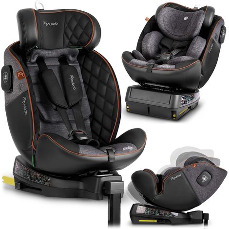 Nukido prestige line car seat blackgrey 0 36kg isofix 88