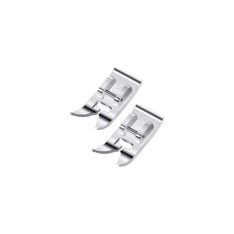 Juego de 2 prensatelas universales para máquina de coser: prensatelas para puntada recta y prensatelas para zigzag. Accesorios multifuncionales compatibles con máquinas de coser de 15 o más puntadas. 