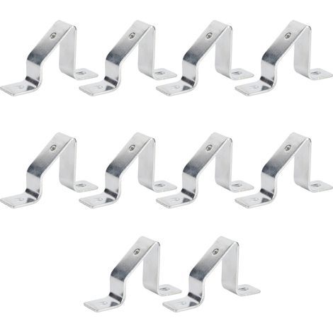 Support de montage sur Rail en U C45, Guide en acier inoxydable, Support incliné, connecteur en forme de trou M5, 10 pièces (1/5)