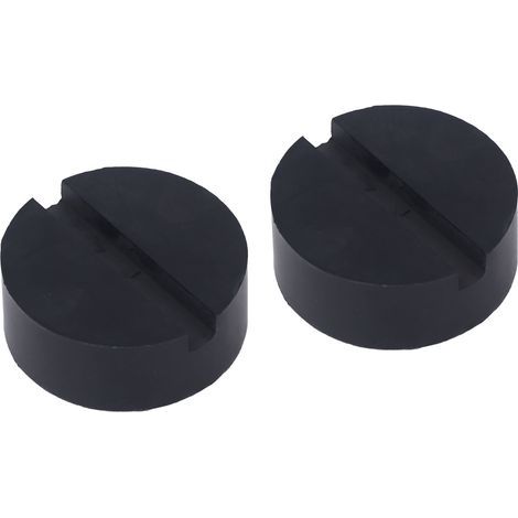 Adaptateur universel fendu pour cric en caoutchouc, 2 pièces, pour support d'essieu de levage de véhicule, voiture SUV (1/5)