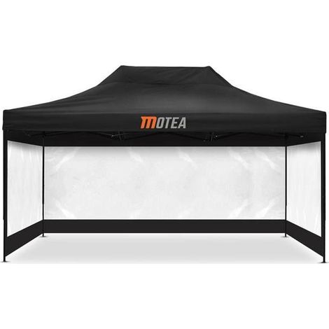 Tenda pieghevole - Tourtecs - 3x4,5m - Trasparente - Protezione completa
