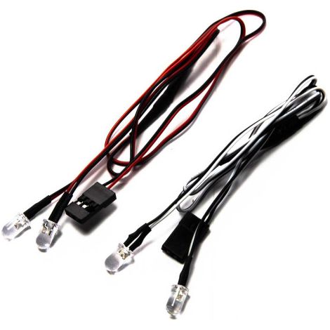 LED Light Set White-Red: SCX10 III