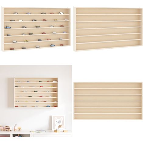 vidaXL Sammlervitrine aus Holz mit 6 Regalen 80x8,5x55 cm (1/5)