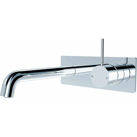 royaluxe -Chromage Robinet Lavabo Robinet Mural Pour Salle de Bain Kit Robinet Baignoire Robinet Mural de Lavabo Pour Salle de Bains Robinets de Baignoires Mitig Chromé (1/5)