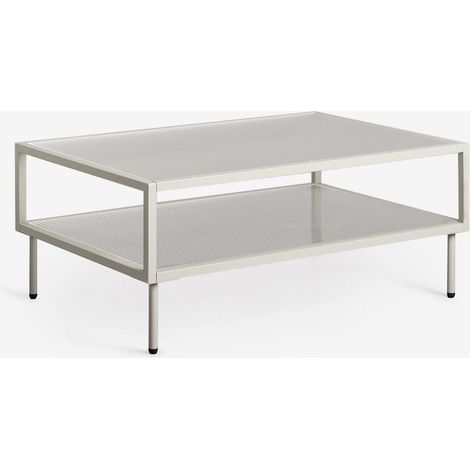 Mesa de centro rectangular en acero y cristal Paoline SKLUM (1/5)
