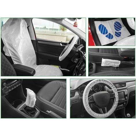 Kit Auto Pulita Pulizia Protezione interno Auto 5 in 1 Sedile Piedi Cambio Freno