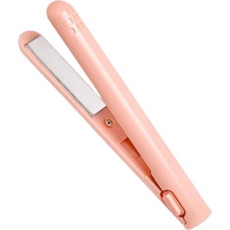 Fer à Lisser - Mini Lisseur Cheveux - Plaques Céramiques - Rechargeable USB 10W - Design Compact Voyage - Pour Tous Types De Cheveux (1/5)