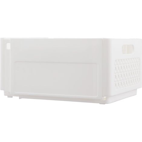 2-pack White Foldable and Retractable Drawer Storage Box 20cm (W) x 27.5cm (D) x 15cm (H) (1/5)