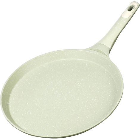 Poêle à Crêpes Antiadhésive 28 cm - Revêtement Granite Écologique sans - Compatible Induction Tous Feux - Crêpière Légère pour Dosa, Roti (1/5)