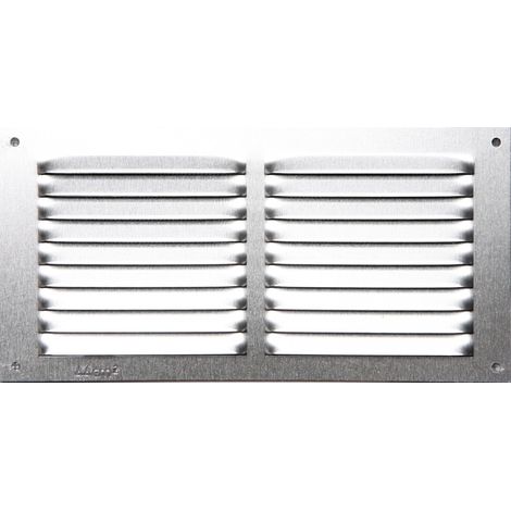 CENTRALE BRICO Grille d'aération aluminium anodisé, L.10 x l.20 cm
