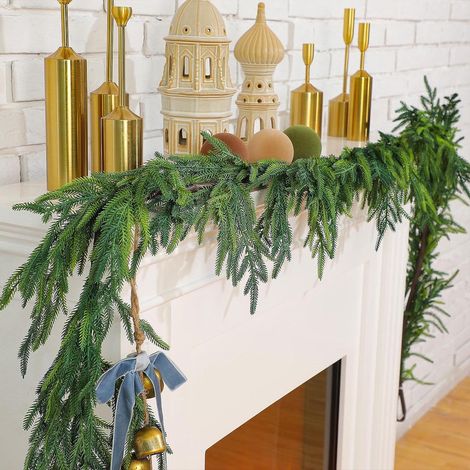 de Noël Cayano Clearance Couronne Norfolk - à fourche unique naturelle artificielle table (1/3)