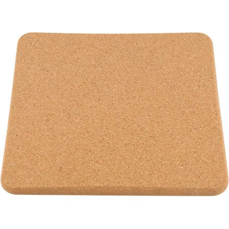 Dickes, hochdichtes quadratisches Korkkissen für heiße Speisen, 20 cm großer multifunktionaler hitzebeständiger Untersetzer, Heißkissen
