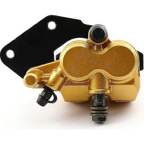 Étriers de frein compatibles avec divers scooters et motos 50 cm³, 125 cm³, 150 cm³ et 250 cm³ (Gy6 Qmb139). Pompes de frein avec plaquettes de frein incluses – Or (1/5)