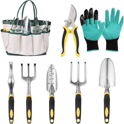 Ensemble d'outils de jardin 11 pièces avec pelle pour la plantation (1/5)