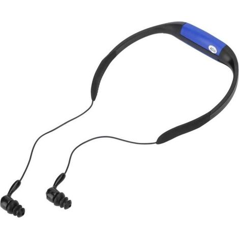 Écouteurs étanches IPX8 avec lecteur MP3 et radio FM pour sports nautiques (1/4)