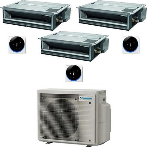Climatizzatore GARANZIA ITALIA Daikin Canalizzabile Serie FDXM-F9 R32 Trial Split Inverter 12000 + 12000 + 12000 BTU con U.E. 3MXM52A9 Classe A+++/A+++ (1/2)