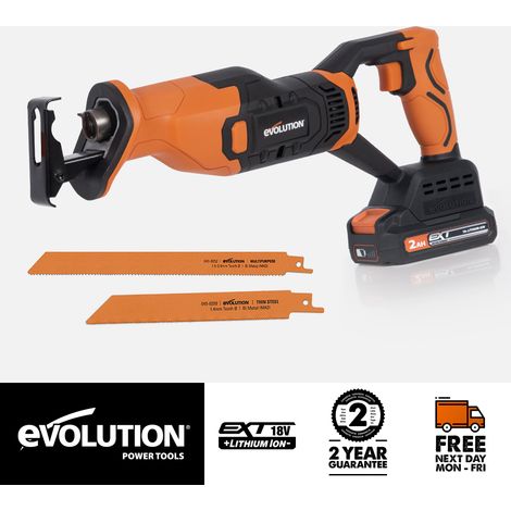 Evolution Cordless R150RCP-Li Reciprocating Saw 18v Li-Ion EXT (Battery & Charger & Multi-Material Blades Included) (1/5)