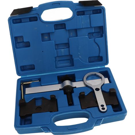 Jeu de 5 outils de calage arbre à cames moteur en acier carbone haute résistance pour N63 N74 S63 V8 4.4L, kit d'alignement distribution (1/5)