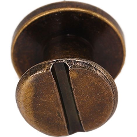 200 jeux de vis de reliure, 9x6,5mm, cuir fait main, électroplaqué, revêtement uniforme, assortiment de rivets en cuir, bronze antique.