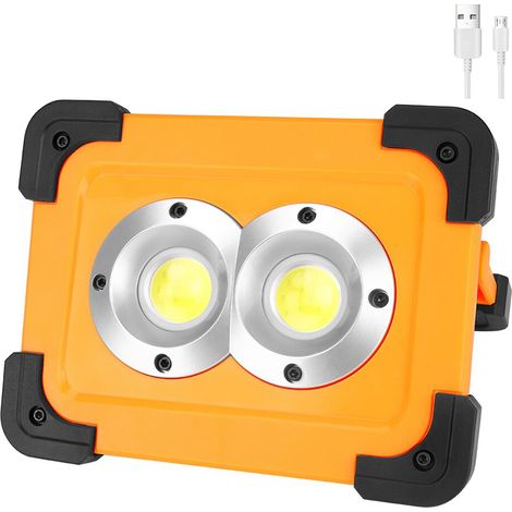 LAMPADA EMERGENZA 32 LED COB RICARICABILE LAVORO PORTATILE ENERGIA SOLARE B0265 (1/5)