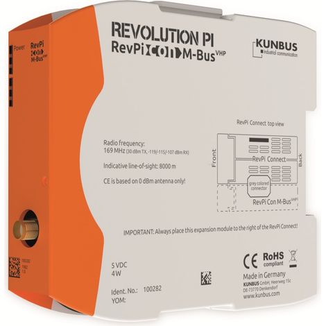 KUNBUS Revolution PI Erweiterungsmodul Con M-Bus VHP 169 MHz, PR100282