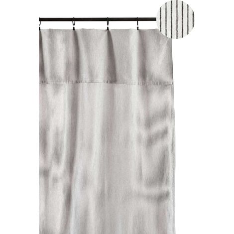 VIVARAISE - Rideau Léonie en coton bio - Caviar - 280 x 140 cm (1/3)