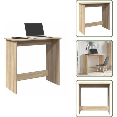 Bureau Chêne Sonoma 80x40x75 cm Aggloméré - Bureau - Bureaux - Bureau - Bureau D'ordinateur (1/5)