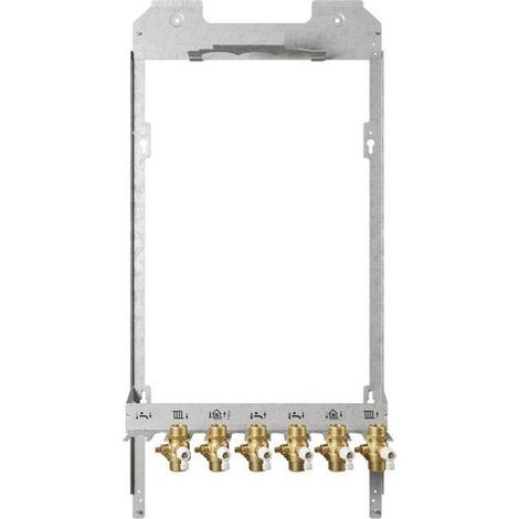 Bosch Zubehör für Wohnungsstationen Montagerahmen F7001 RS inkl. Kugelhähne, 7735600641 (1/2)