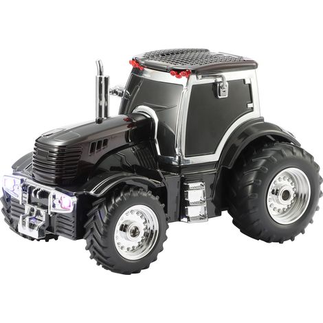 Enceinte Bluetooth sans fil en forme de tracteur avec emplacement pour carte TF, USB, FM, AUX et TWS.