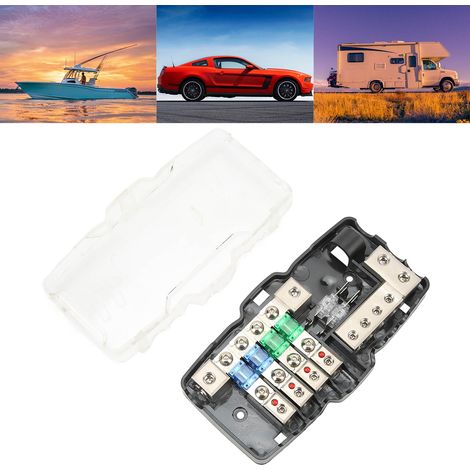Multifunktionaler Hub mit Sicherungsverteilerblock, geeignet für Automobile, UTVs, Yachten und Boote. (1/5)