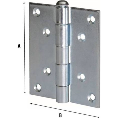 10 x CERNIERA PERNO SFIL ALDEGHI 5030 ACC ZIN PESAN 50X50
