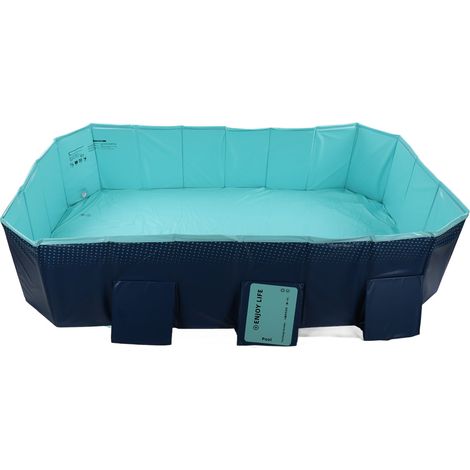 Piscine pliable surdimensionnée, gonflage gratuit, pour la maison et l'extérieur, 2,6 m / 8,53 pi (1/5)
