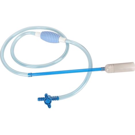 Nettoyeur manuel pour aquarium avec siphon et vanne de sortie, 2,6 m (8,5 pi). (1/3)