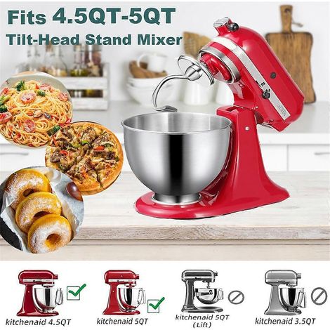 Mixer-Aufsatz Flex Edge Rührbesen Knethaken K45WW 6-Draht-Schneebesen-- (1/5)