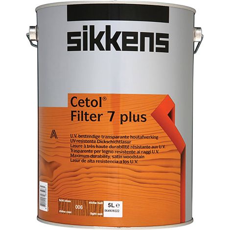 Sikkens Cetol Filter 7 Plus Woodstain Paint - 5 Litre - Light Oak (006)