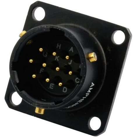Amphenol 62IN 12E 12 10P 624 Cosse cylindrique mâle embase mâle Nombre total de pôles: 10 Série (connecteur rond): 62IN 1 pc(s) D20201 (1/2)