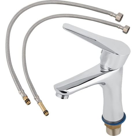 Robinet pour vasque, G1/2, cuivre, monocommande, pour lavabo (1/5)